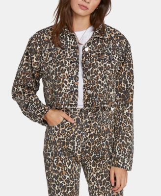 animal print jean jacket