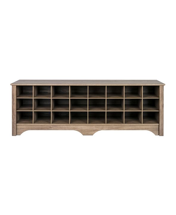 Prepac 24 Pair Shoe Storage Cubby Bench & Reviews - Furniture - Macy's