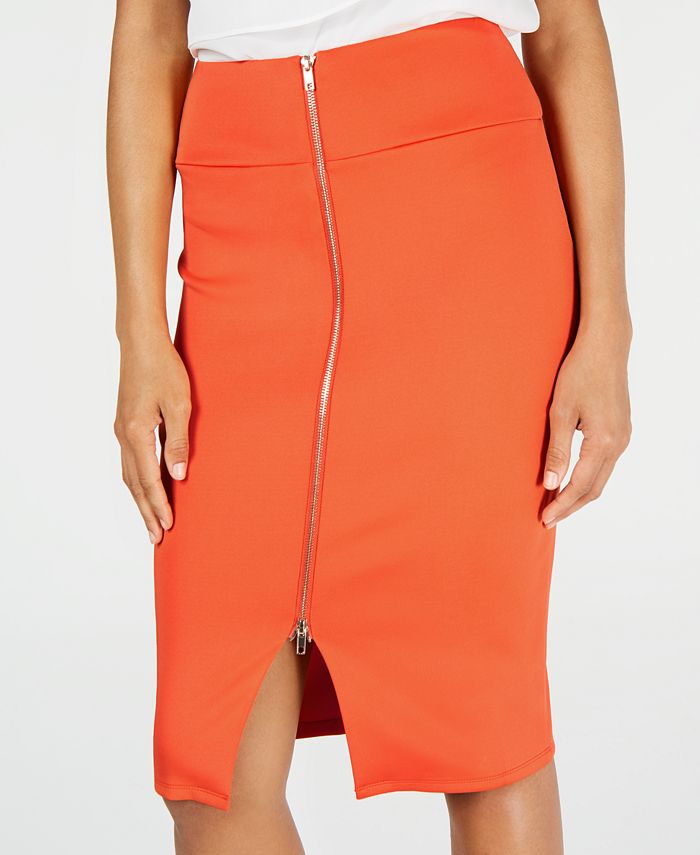 Thalia Sodi Zipper Pencil Scuba Skirt, Created for Macy's - Macy's
