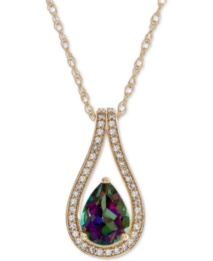 image of Mystic Topaz (1-1/4 ct. t.w.) & Diamond (1/6 ct. t.w.) 18