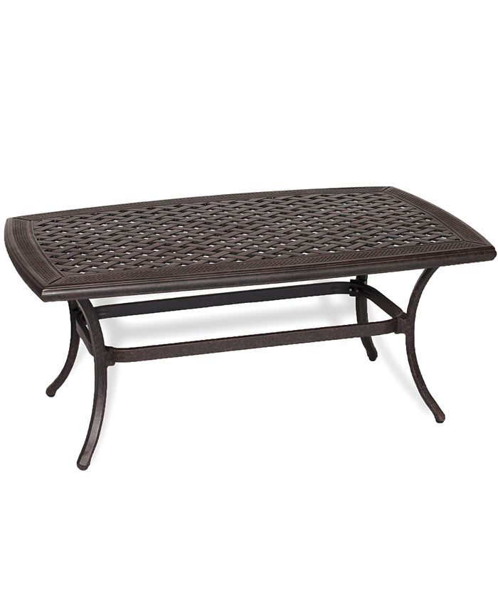 Furniture Bellingham Cast Aluminum Outdoor Coffee Table Macy's