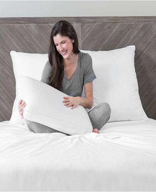 Sensorpedic Luxury Extraordinaire Gusseted King Memory Foam Pillow Reviews Pillows Bed Bath Macy S
