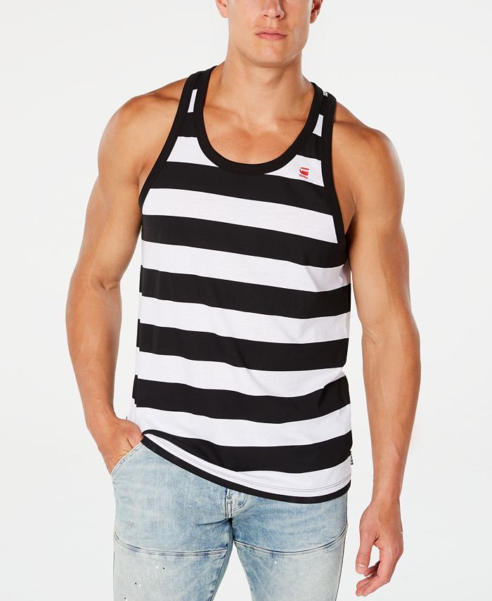 Indirect Voetganger Soeverein G-Star Raw Men's Stripe Tank Top, Created for Macy's & Reviews - T-Shirts -  Men - Macy's