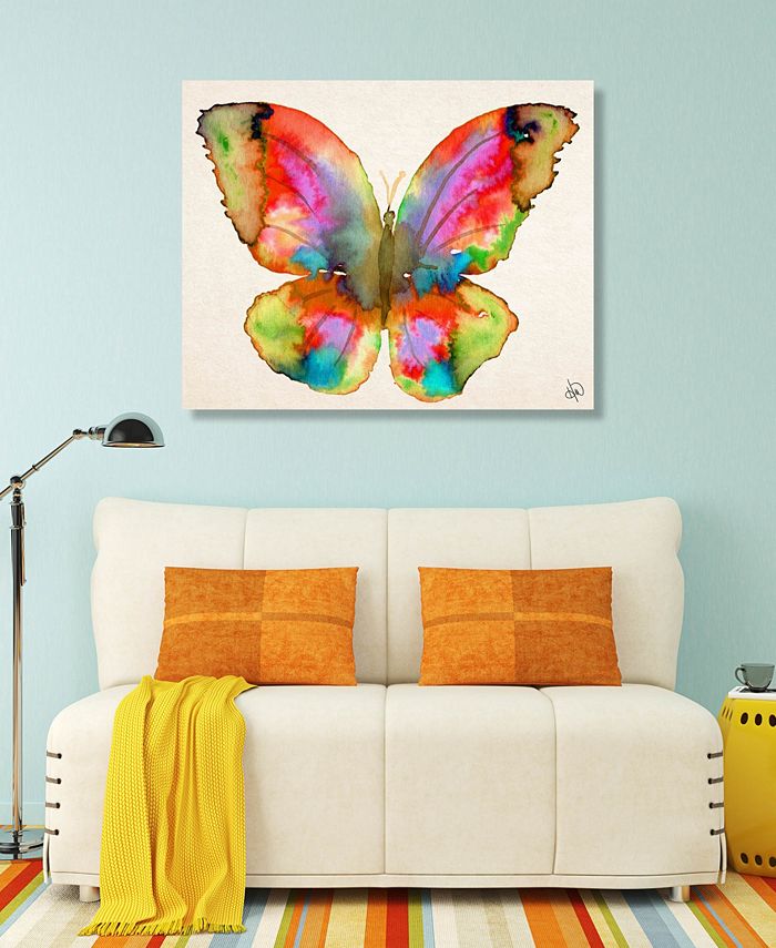 Creative Gallery Prism Butterfly Watercolor Abstract Portrait Metal ...