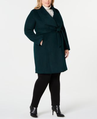 wool wrap coat plus size