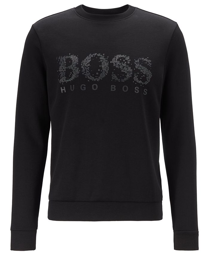 Hugo Boss | Shirts | New Hugo Boss Mens Salbo Iconic Sweatshirt In Black 645d7a3b4dd4cf29c3674f01