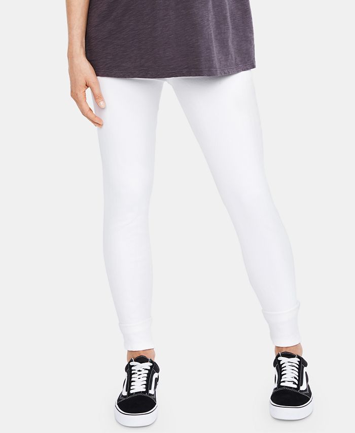 PAIGE Denim Maternity blue jeans 27 side gussets straight or cuffed skinny