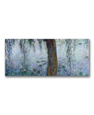 Trademark Global Claude Monet 'waterlilies Morning' 20" X 47" Canvas Art Print In Multi