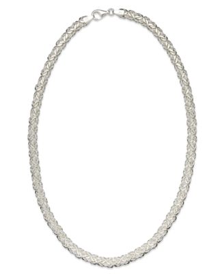 Giani Bernini - Sterling Silver Necklace, Byzantine Necklace