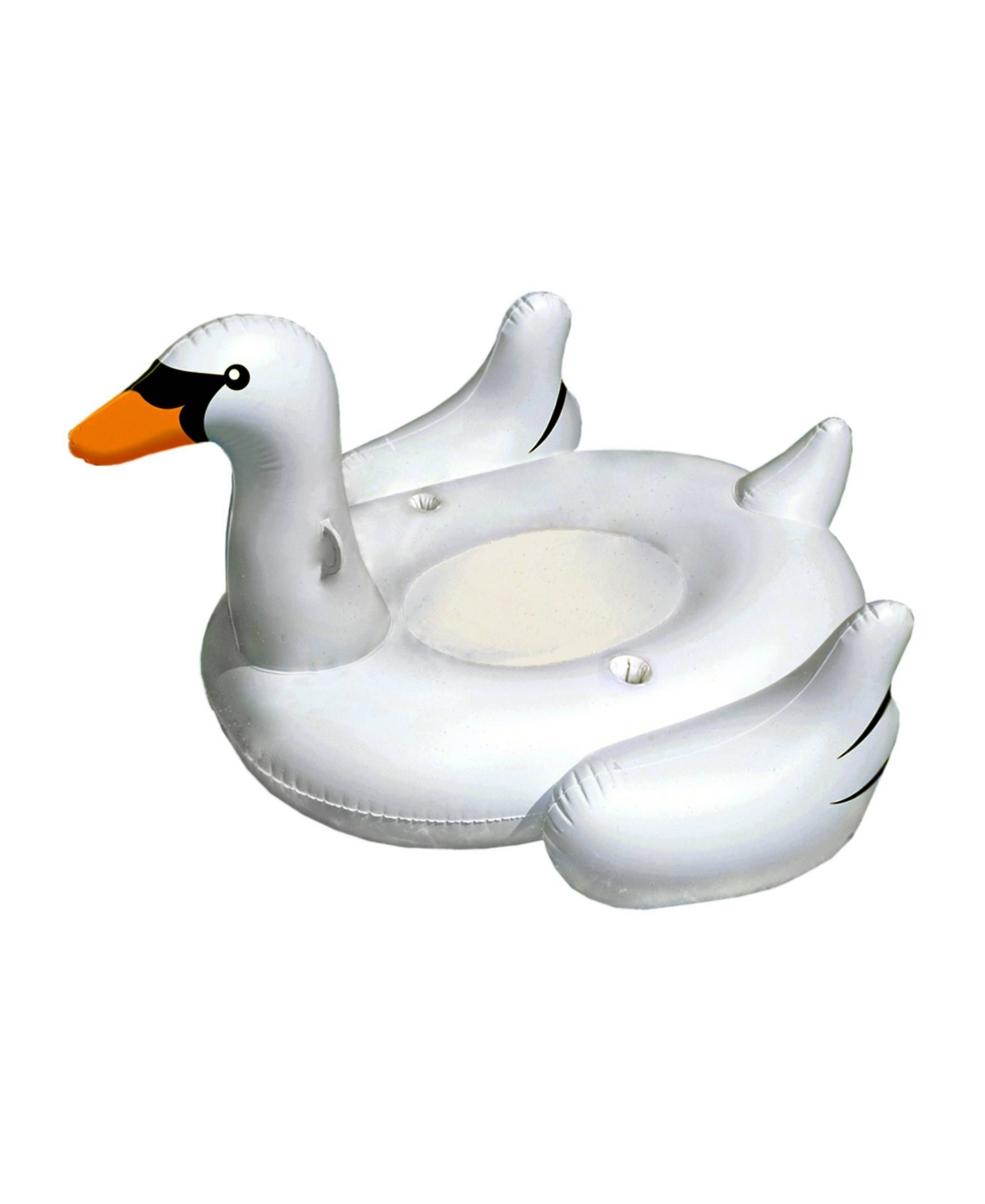 Sports Elegant Giant Swan 73" Inflatable Ride-On Swimming Pool Float - White