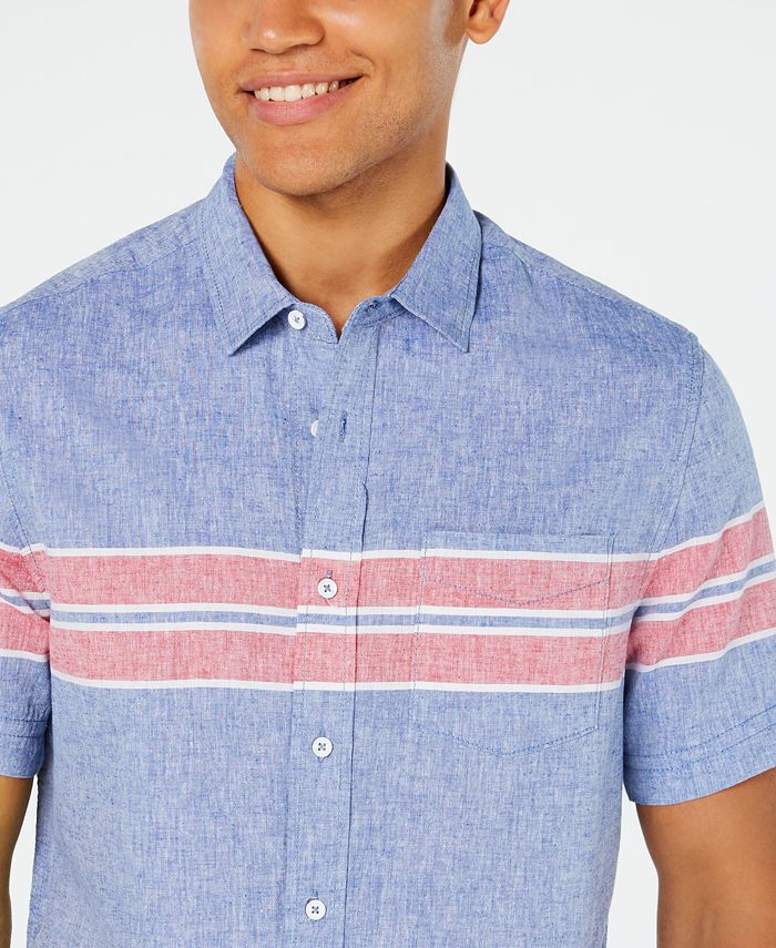 Sean John Men's Wraparound Chest Stripe Shirt Macy's