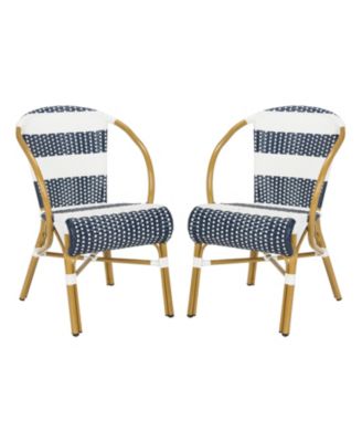 Safavieh - Sarita Striped French Bistro Side Chair, Quick Ship