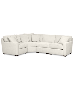 FURNITURE RADLEY FABRIC 4-PIECE SECTIONAL SOFA, CREATED FOR MACY'S