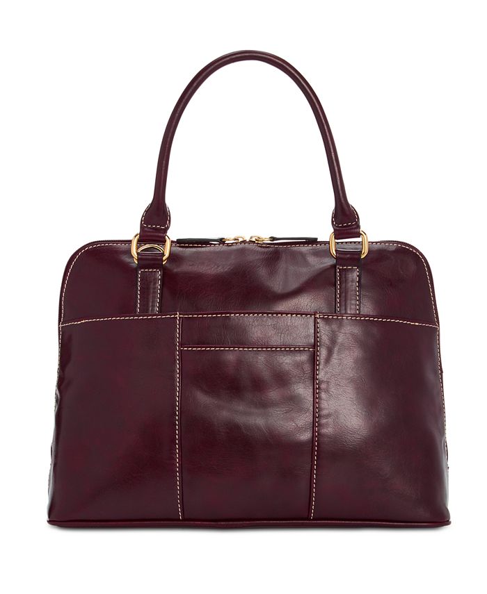 Giani Bernini TurnLock Glazed Dome Satchel, Created for Macy's Macy's
