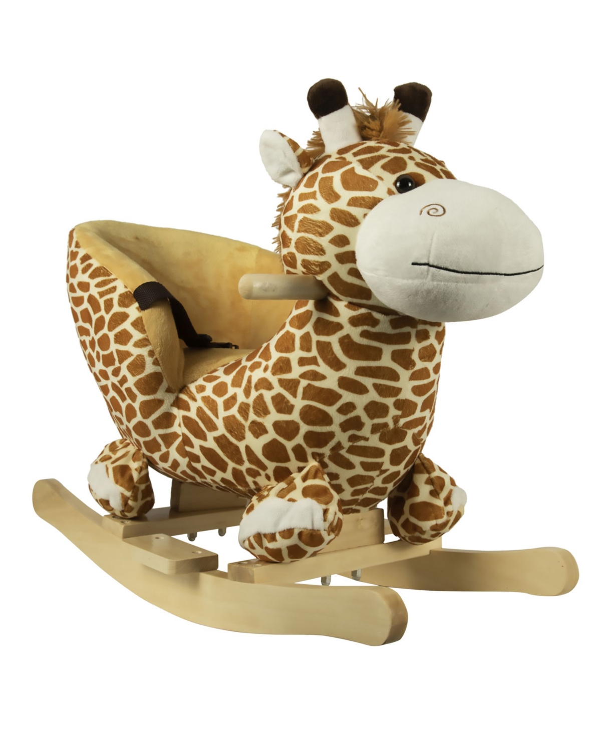 Ponyland Kids' Group Sales Giraffe Rocking Chair In Brown