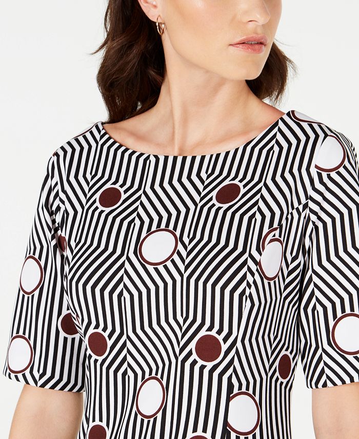 Alfani Geo-Print Sheath Dress, Created for Macy's - Macy's