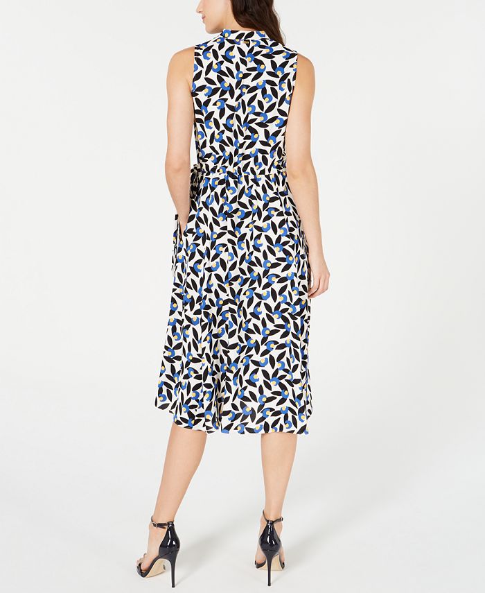 Anne Klein Printed A-Line Dress - Macy's