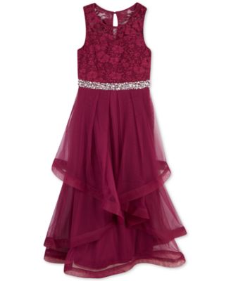 burgundy dress macys