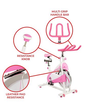 sunny health pink bike