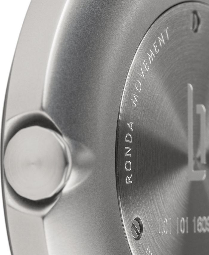 Lilienthal Berlin L1 Standard Slate Black Dial Silver Case Leather