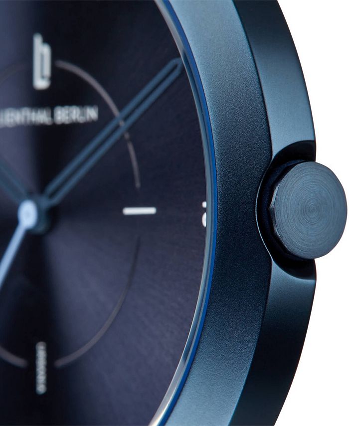 Lilienthal Berlin Urbania All Blue Leather Watch 40mm Macy's