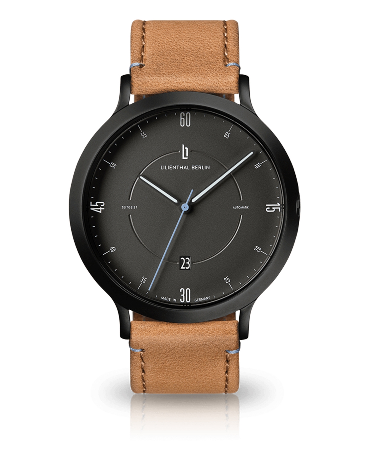 Zeitgeist Automatik Light Brown Leather Watch 42mm - Brown