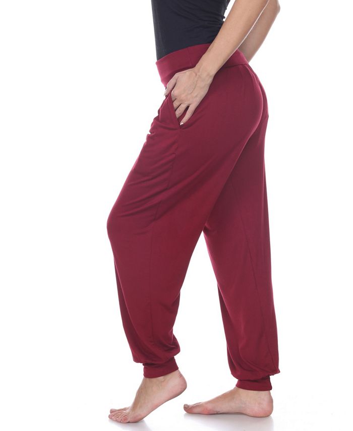 white mark harem pants
