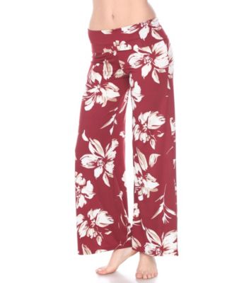 Flower Print Palazzo Pants