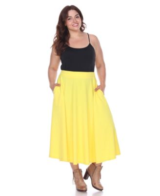 mustard skirt size 16