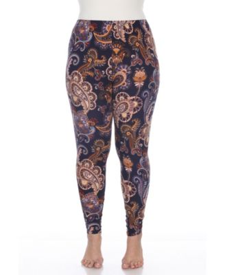 plus size printed leggings