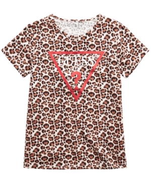 Guess Big Girls Animal-Print Logo T-Shirt
