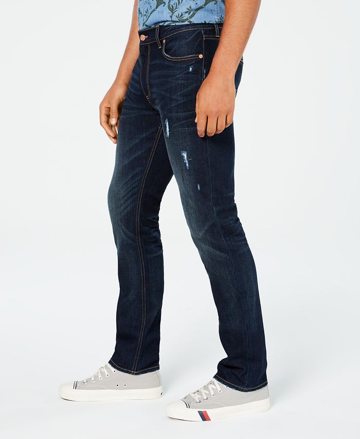 American Rag Perry Straight-Fit Ripped Jeans with Recycled Repreve ...