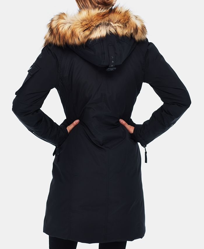 S13 Alaska Faux-Fur-Trim Hooded Parka - Macy's