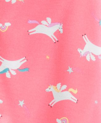 Carter's Baby Girls 1-Pc. Unicorn-Print Footed Pajamas