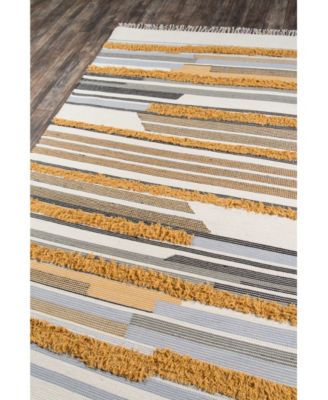 Novogratz Indio Ind-6 Mustard 2'3" x 7'10" Runner Area Rug