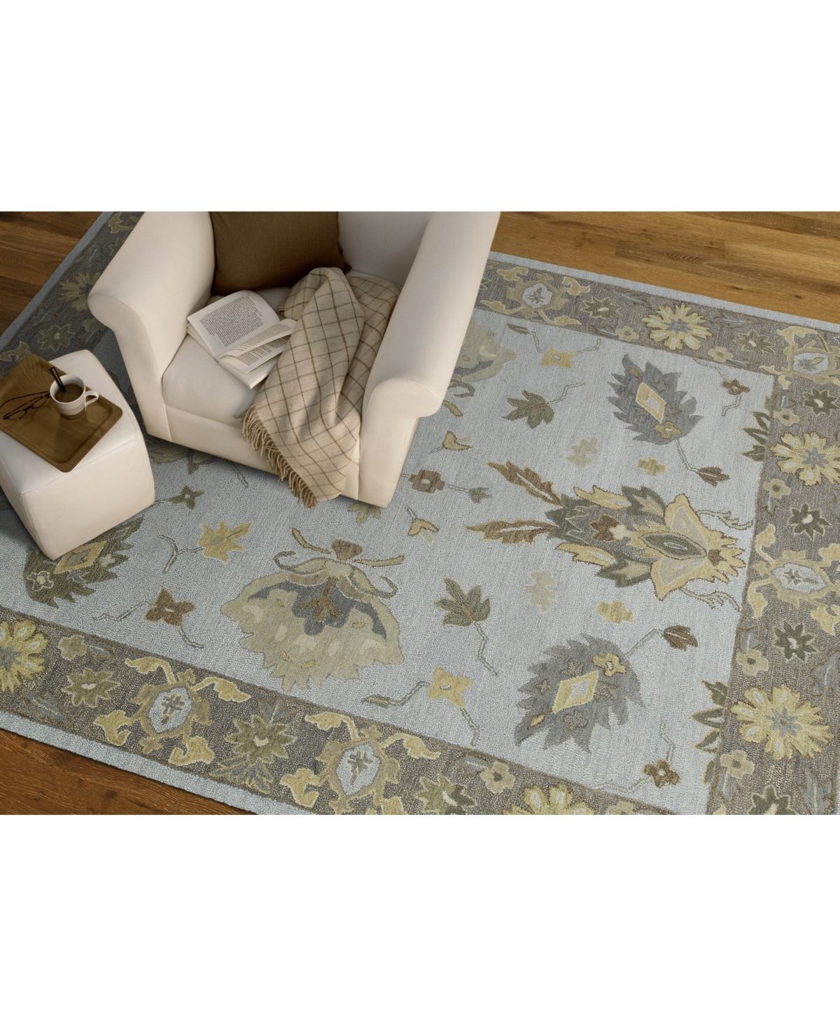 Kaleen Brooklyn Delaney-03Area Rug - Silver