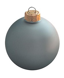 3.25" Glass Christmas Ornaments - Box of 8
