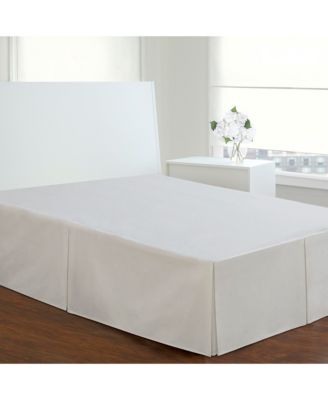 Fresh Ideas Poplin Tailored Bed Skirts In White