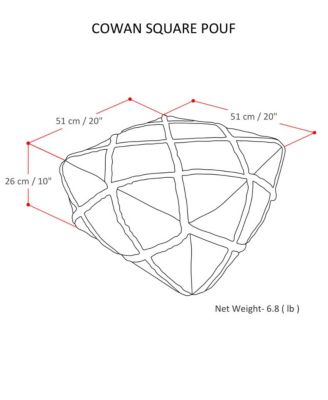 Cowan Square Pouf
