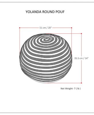 Yolanda Round Pouf