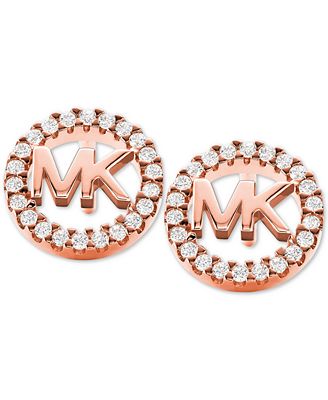 Michael kors logo crystal stud earrings online