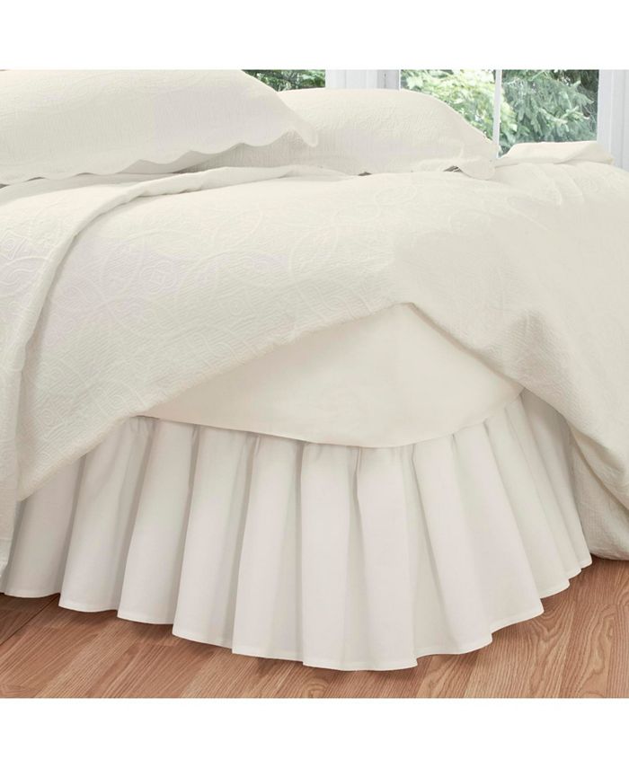 Fresh Ideas - Ruffled Poplin California King Bed Skirt