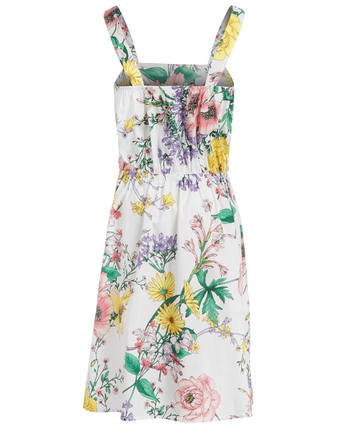 Monteau Big Girls Embellished Floral-Print Dress & Reviews - Dresses ...