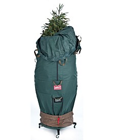 Large Girth Upright Tree Storage Bag w/ Rolling Tree Stand