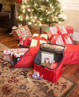 Over The Door Hanging Wrapping Paper Storage Container