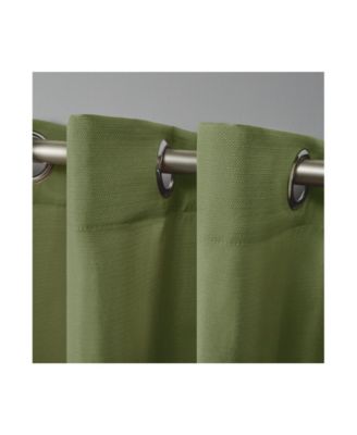 Delano Heavyweight Textured Indoor/Outdoor Grommet Top Curtain Panel Pair, 54" x 96"
