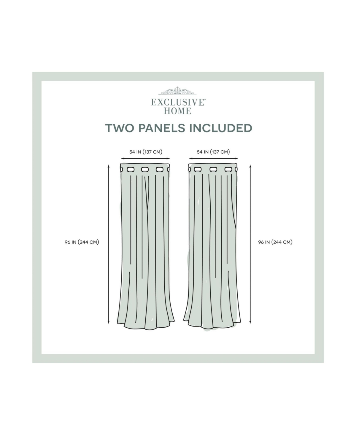 Exclusive Home Canopy Stripe Indoor/Outdoor Grommet Top Curtain Panel Pair, 54