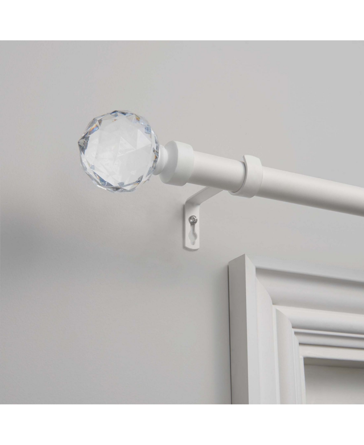 Exclusive Home Crystal Ball Outdoor Curtain Rod and Finial Set, 84