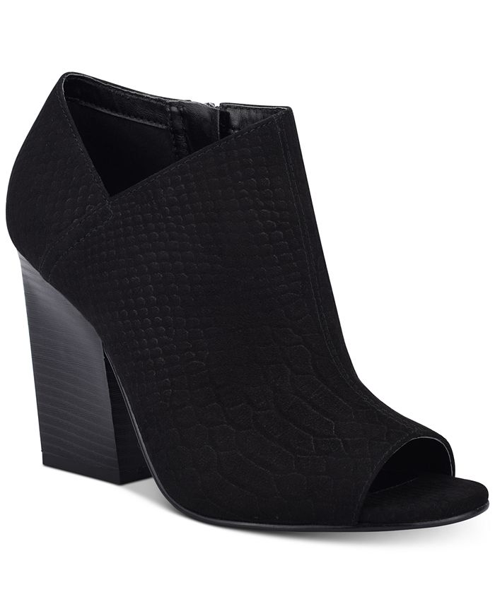 ivory leather bootie
