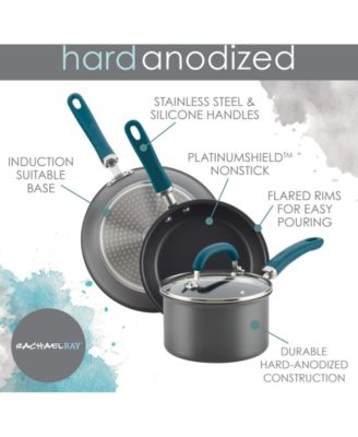 Create Delicious Hard Anodized Aluminum Nonstick 10.25" Deep Skillet